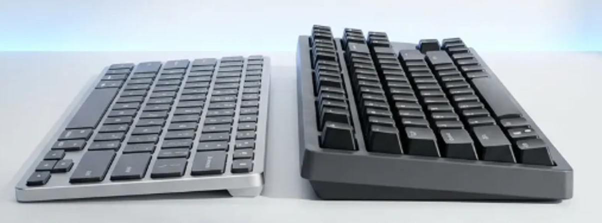 Teclado low profile vs padrão